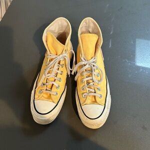Chuck Taylor All Star Lift Platform Canvas Yellow High-Top Sneakers